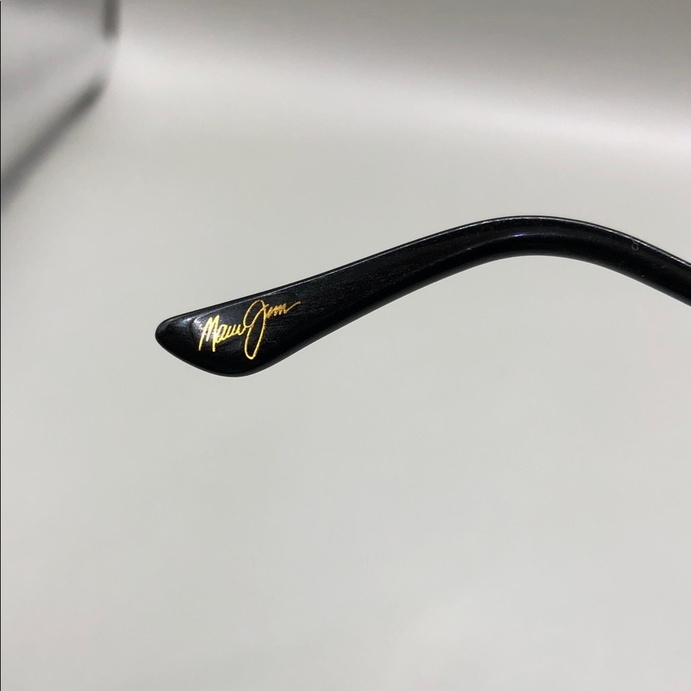 Maui Jim MJ 143-14 Tiny Bubbles Metal Frame Gunmetal Black Unisex Sunglasses - Picture 8 of 10